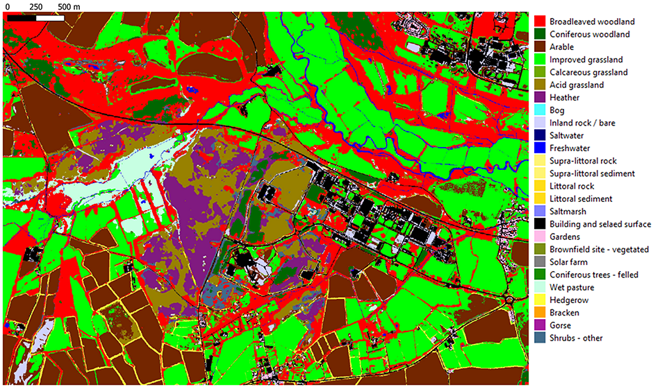 Example of detailed farm habitat map
